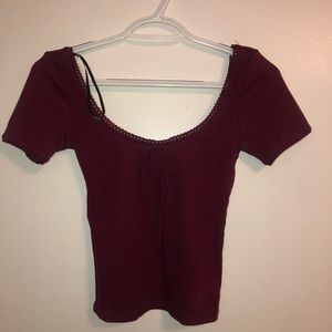 Red crop top NWT